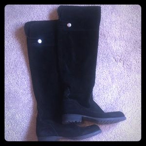 Franco Sarto over knee suede boots.